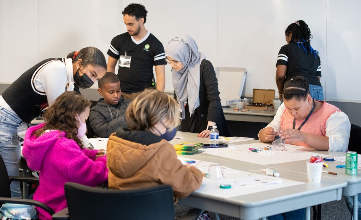 Students participating in the Amazon Ahead program.