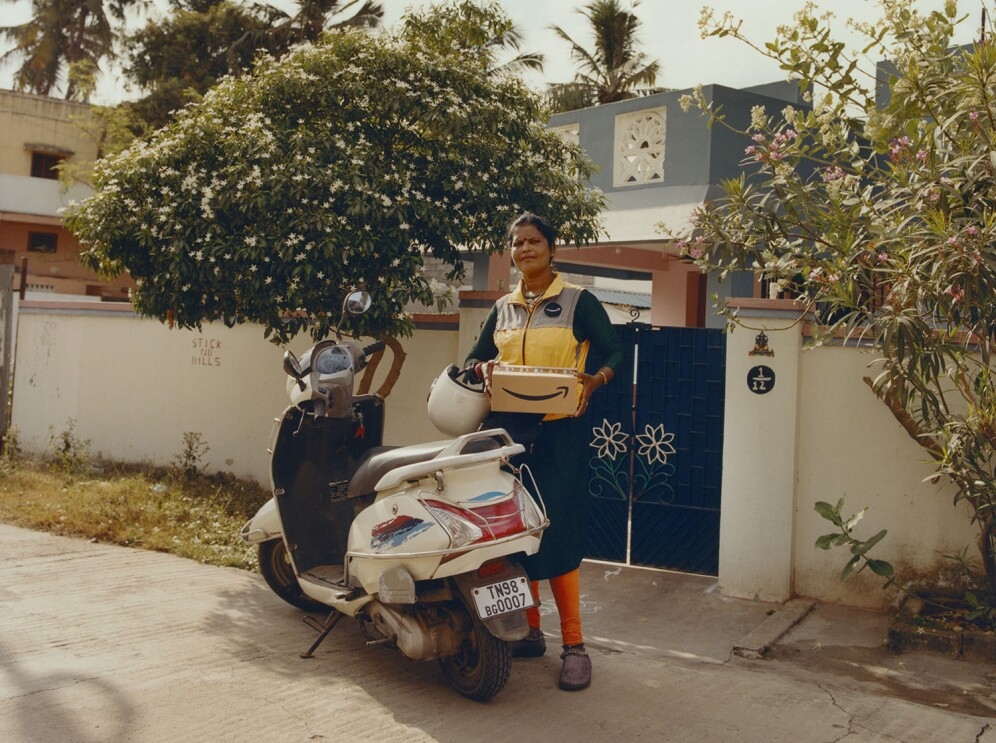 The women of the all-female delivery centers in India.