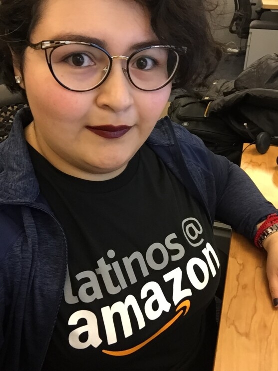 An image of Sairym Ibarra, a senior tax analyst and member of Latinos@ Amazon