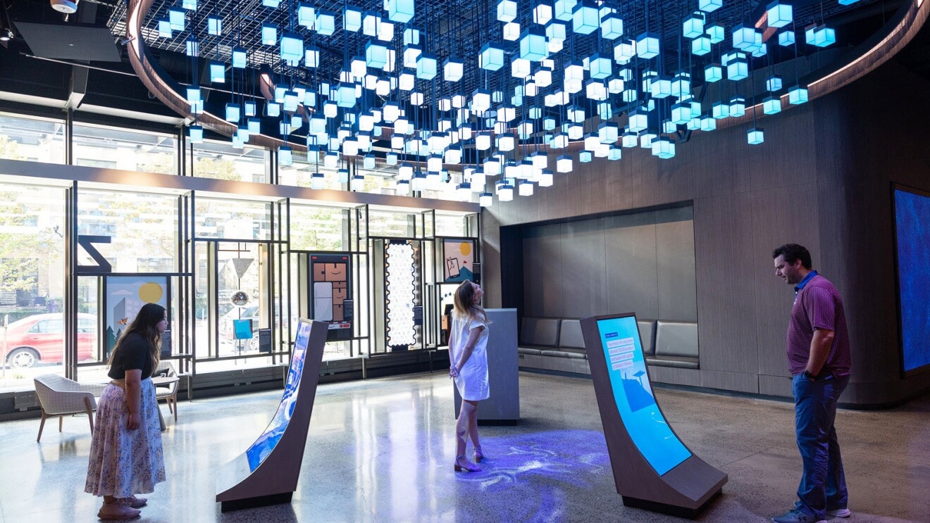 Amazon's HQ2 interactive visitor center.