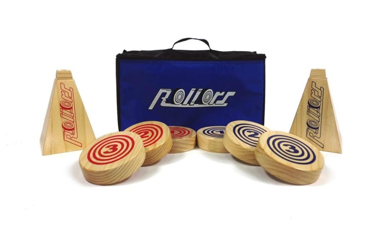 A photo of a boche ball game made by Rollors.