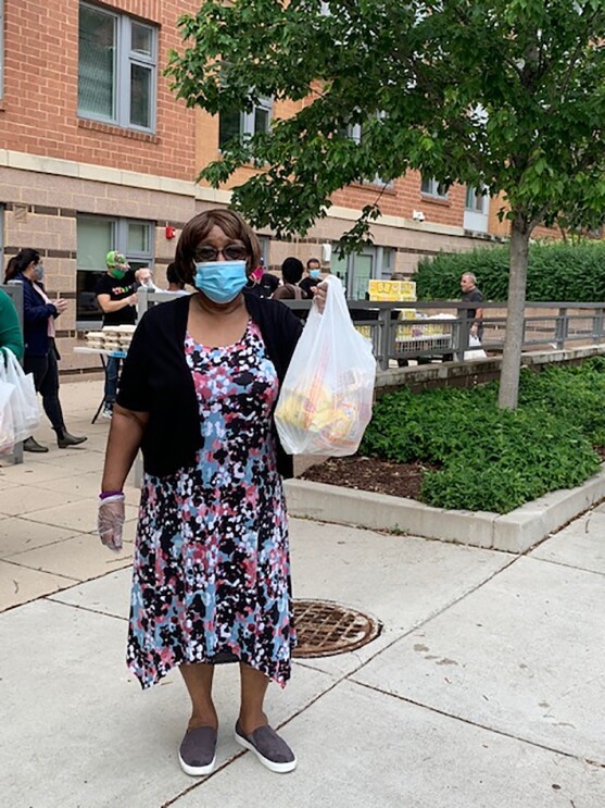 Amazon donates meals to local rescue workers and employs local restaurant Freddie's Bar and Grill in their HQ2 location to prepare the meals