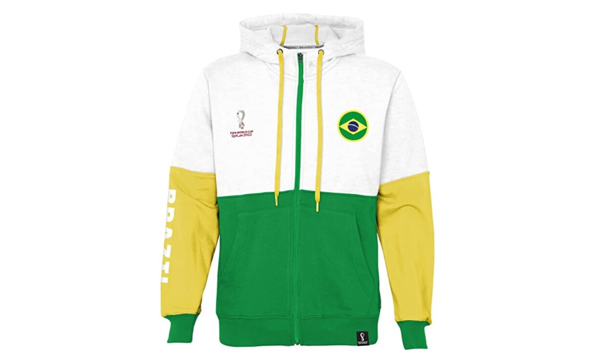 World Cup 2022 FIFA Brazil zip up hoodie.