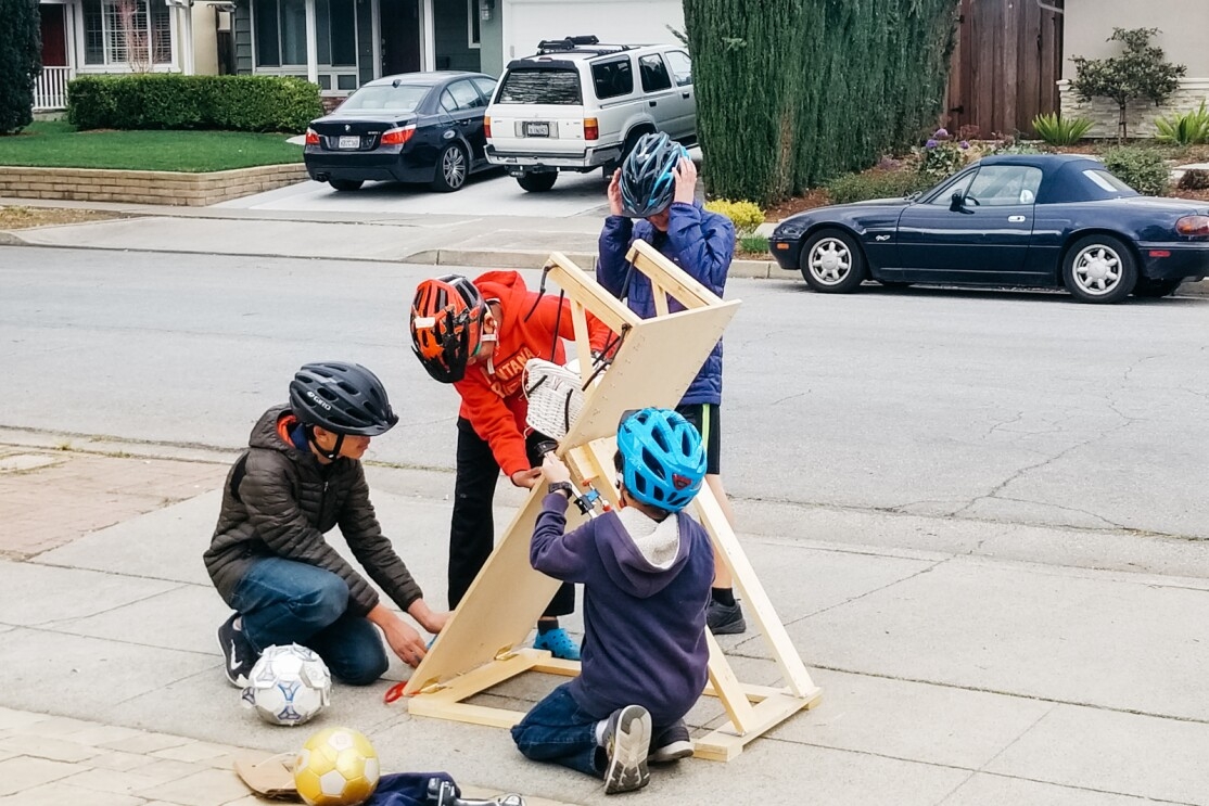 Students participate in The Interactive's annual Tech Challenge.