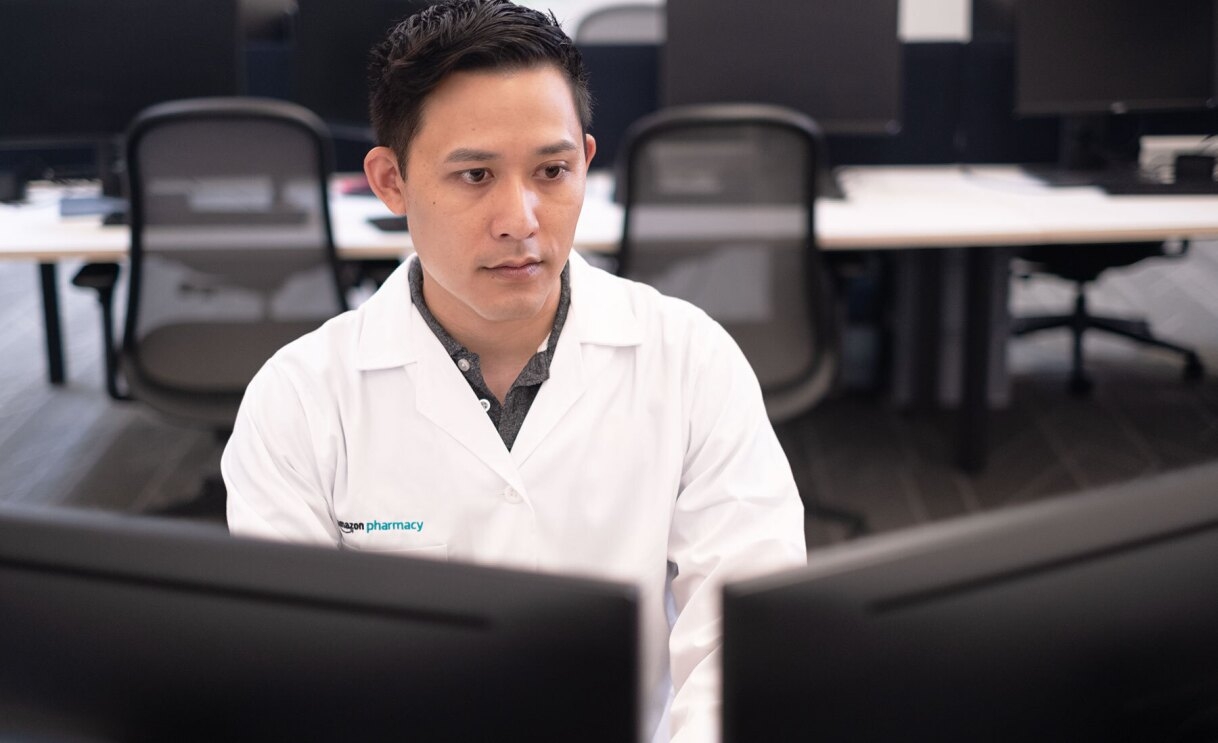 An image of Andrew Vo, an Amazon pharmacist. 