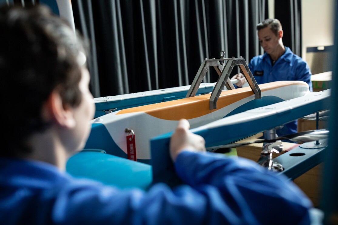 Amazon drone delivery at the Smithsonian's National Air and Space Museum.